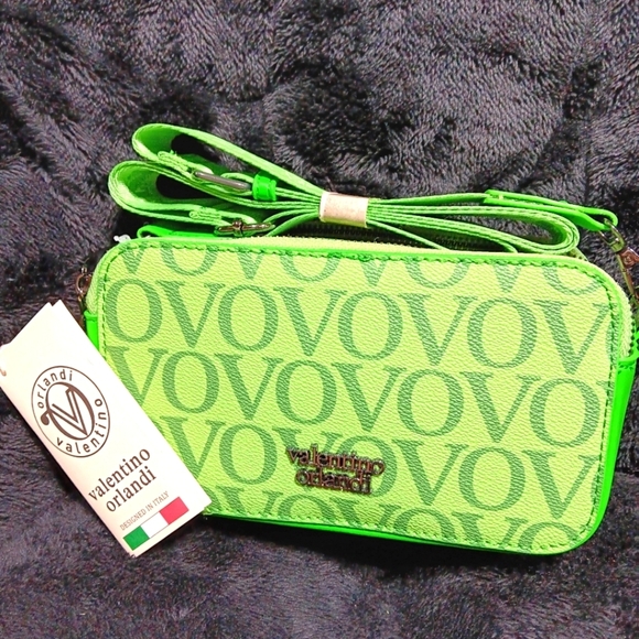 Valentino Orlandi Handbags - NWT Valentino Orlandi green small crossbody camera bag 7×4×3
